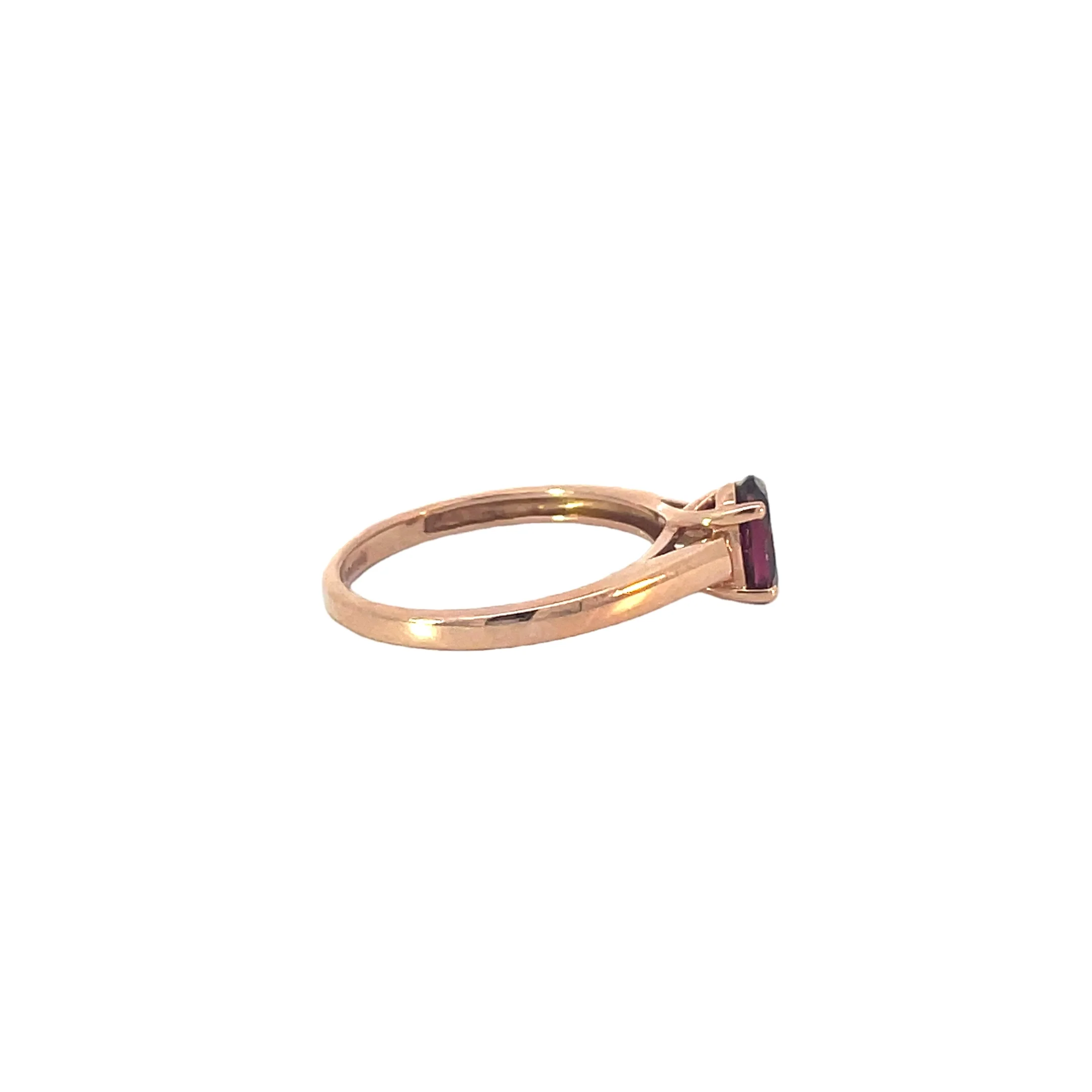Rose Gold Pink Tourmaline Ring - Image 4