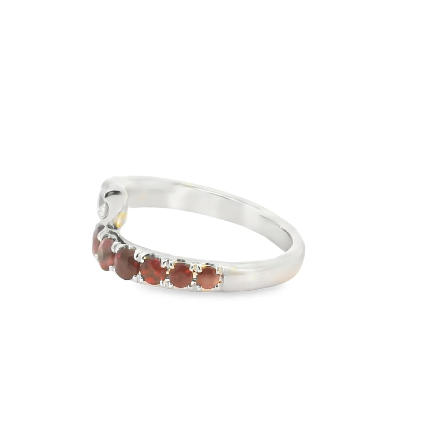 Rubies And Diamond Bypass Ring - Image 2