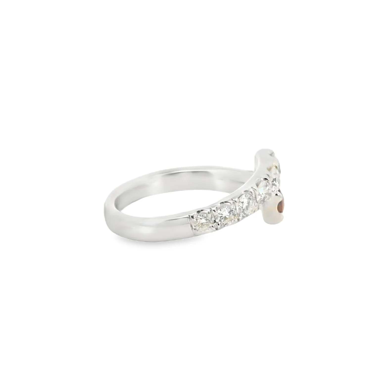 Rubies And Diamond Bypass Ring - Image 4