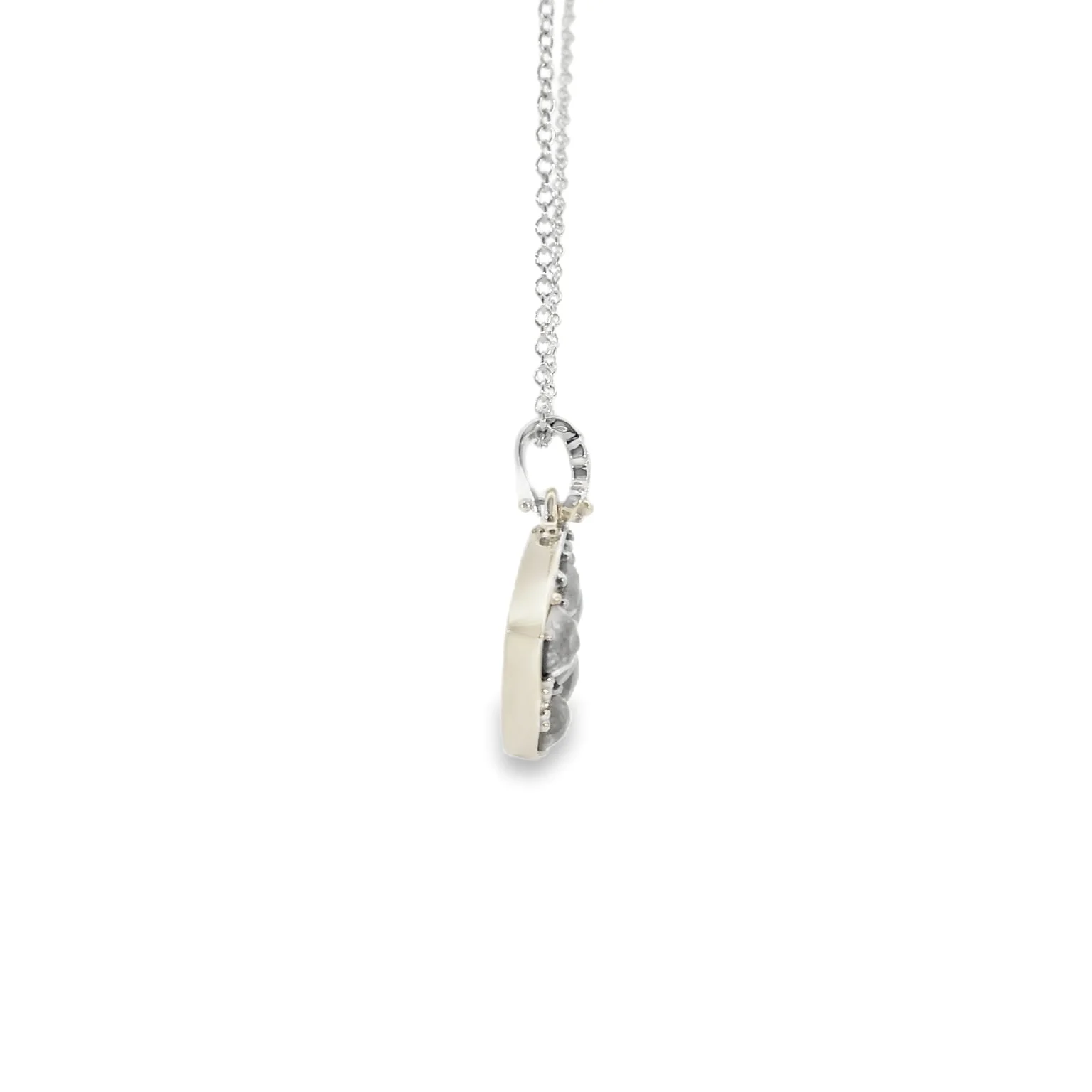 Salt and Pepper Diamond Pendant - Image 2