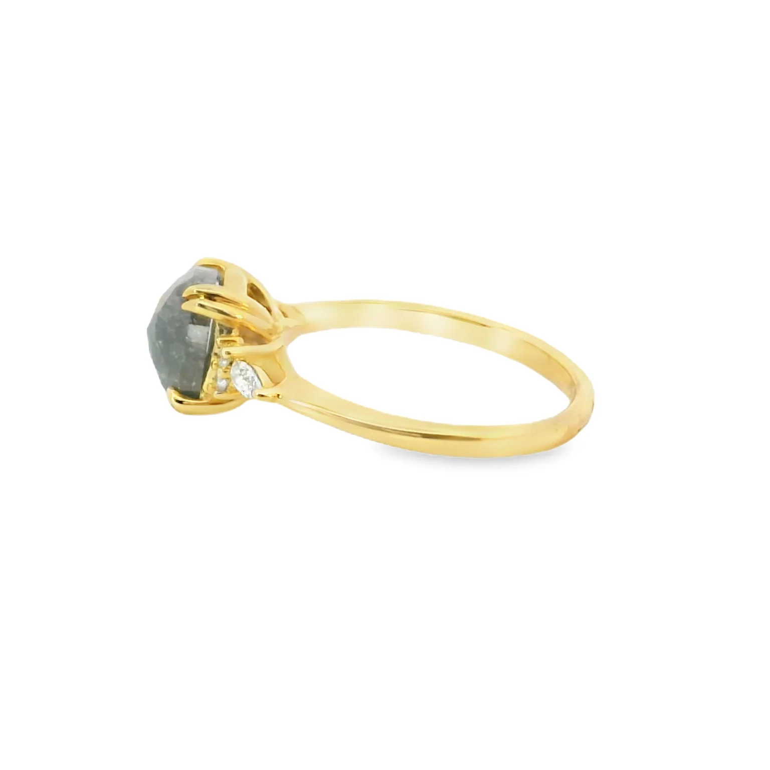 Salt and Pepper Diamond Ring - Image 4