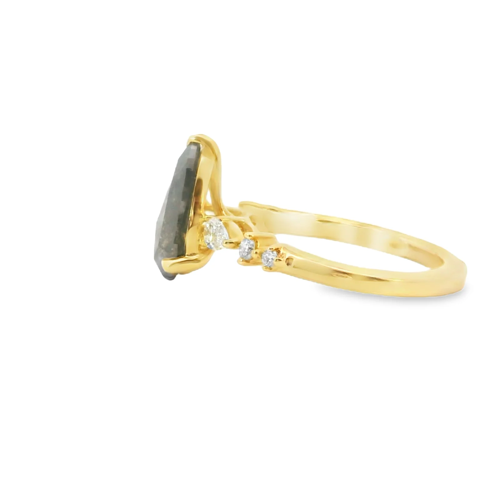 Salt and Pepper Diamond Ring - Image 2