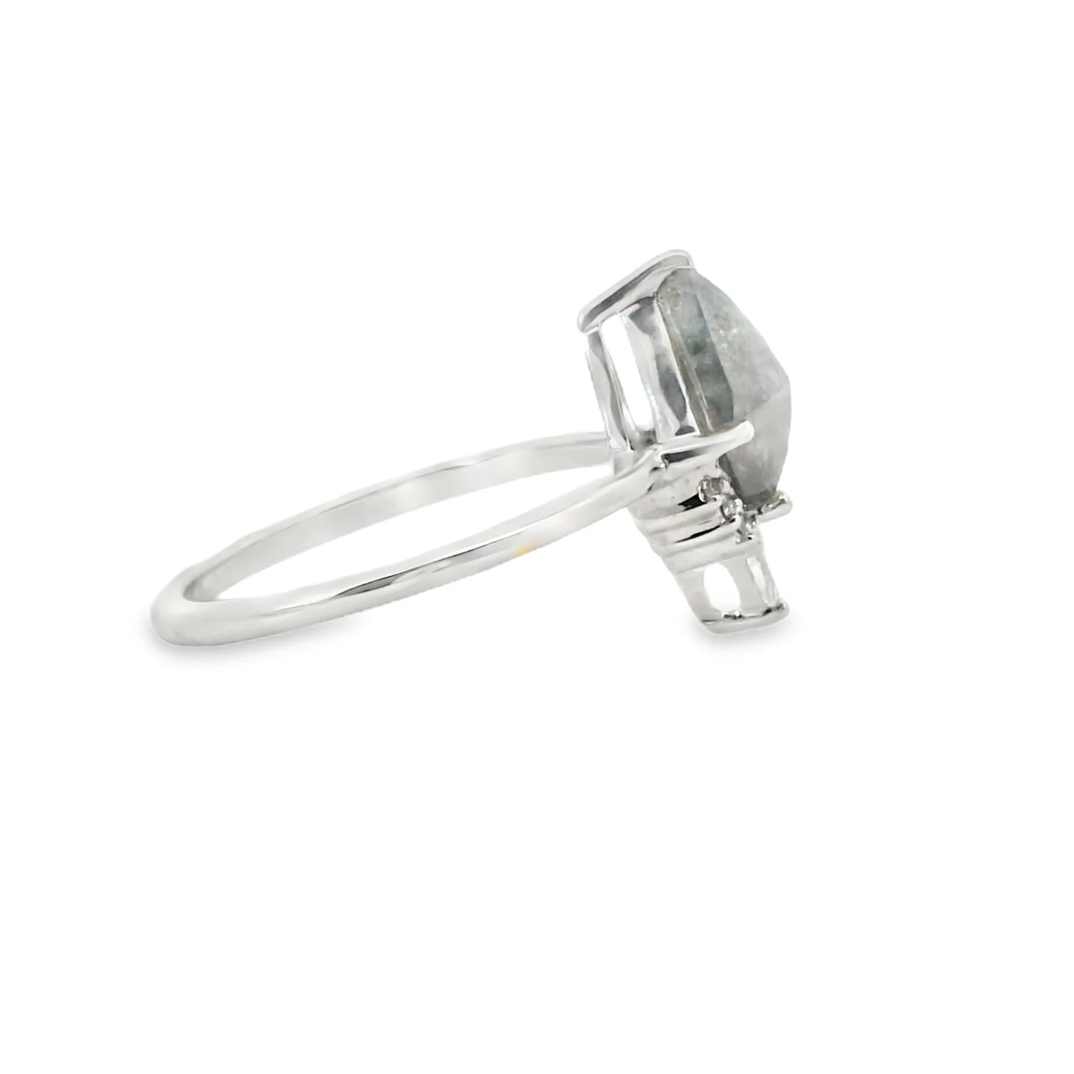 Salt and Pepper Diamond Ring - Image 4