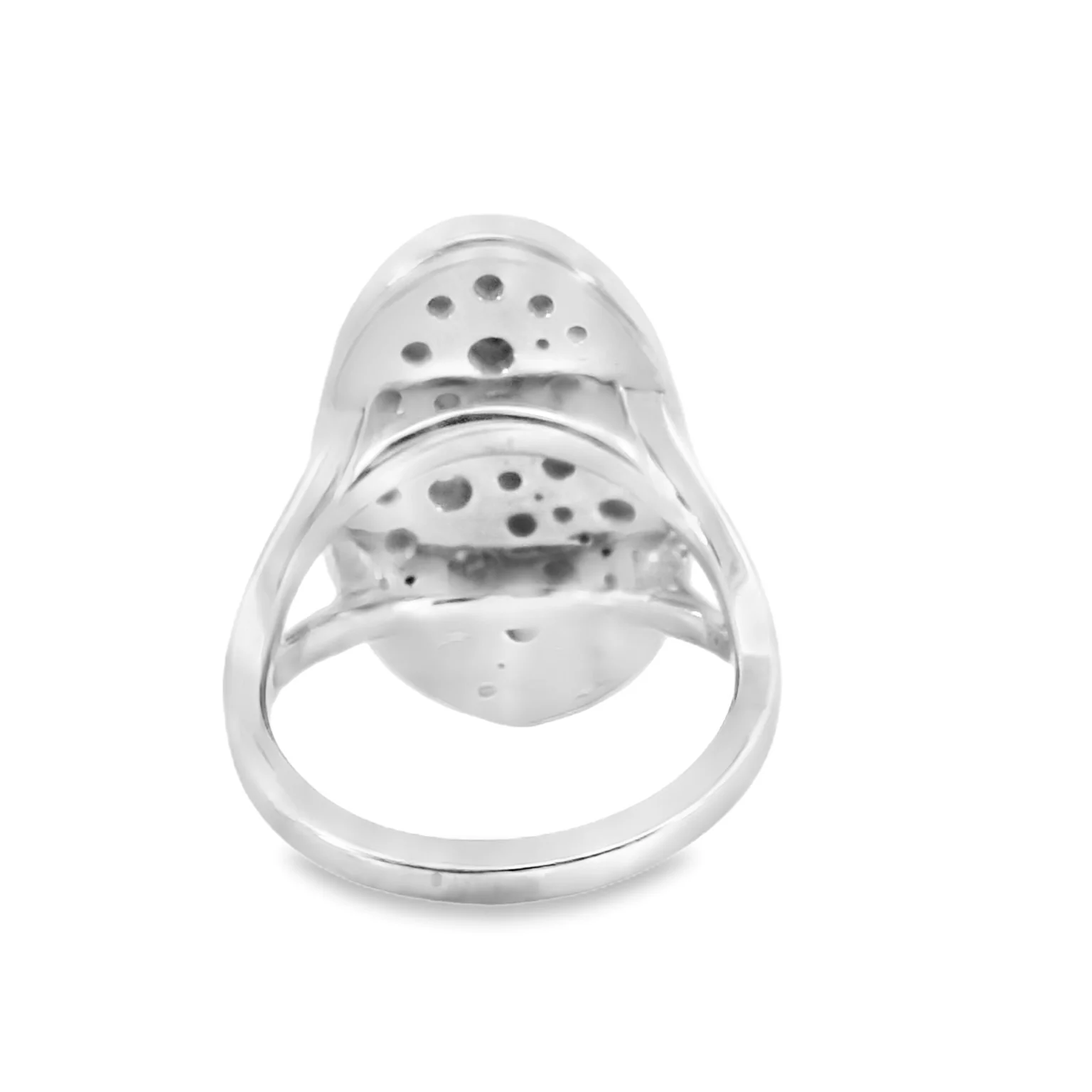 Salt and Pepper Diamond Scatter Ring - Image 3