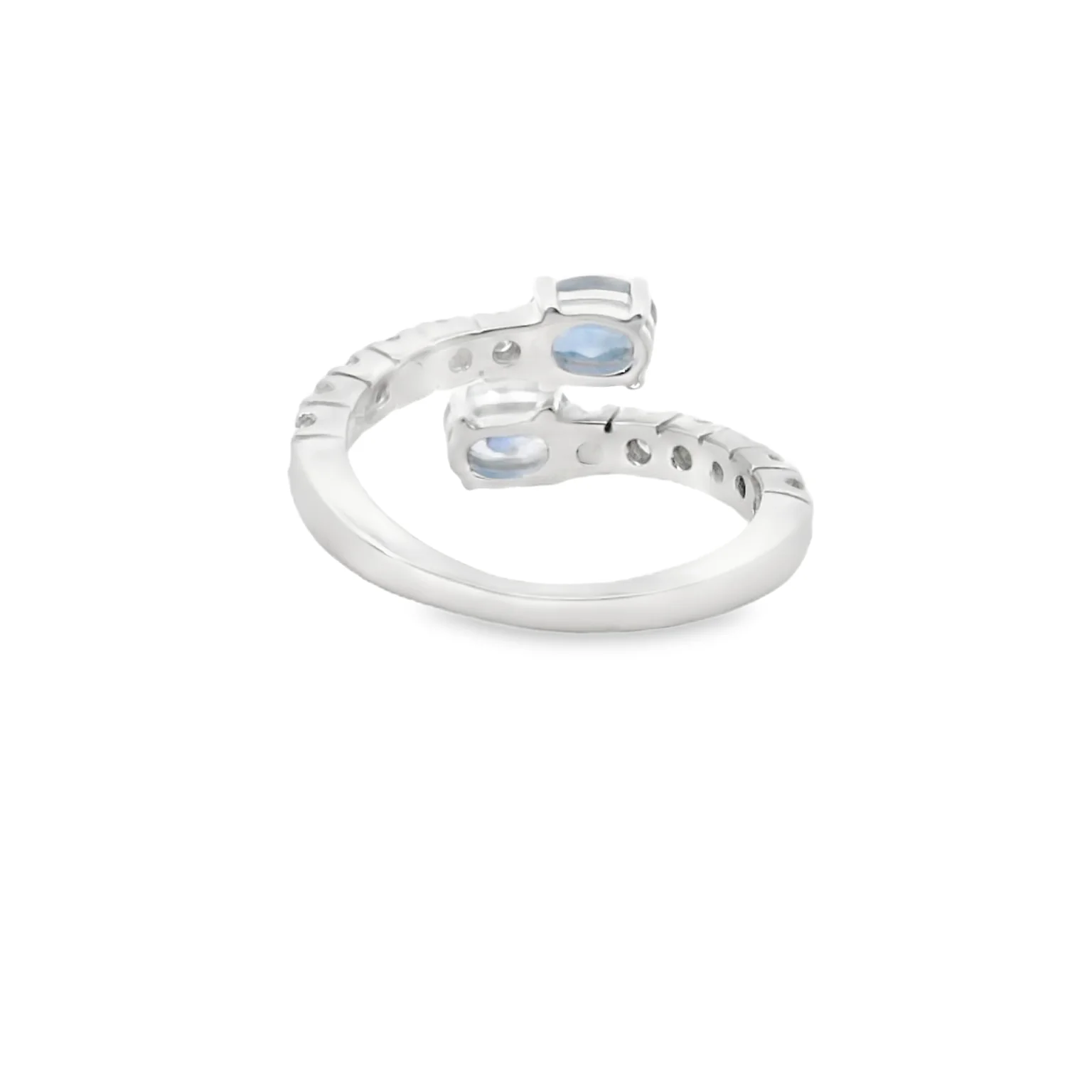 Sapphire and Diamond Bypass Ring - Image 3