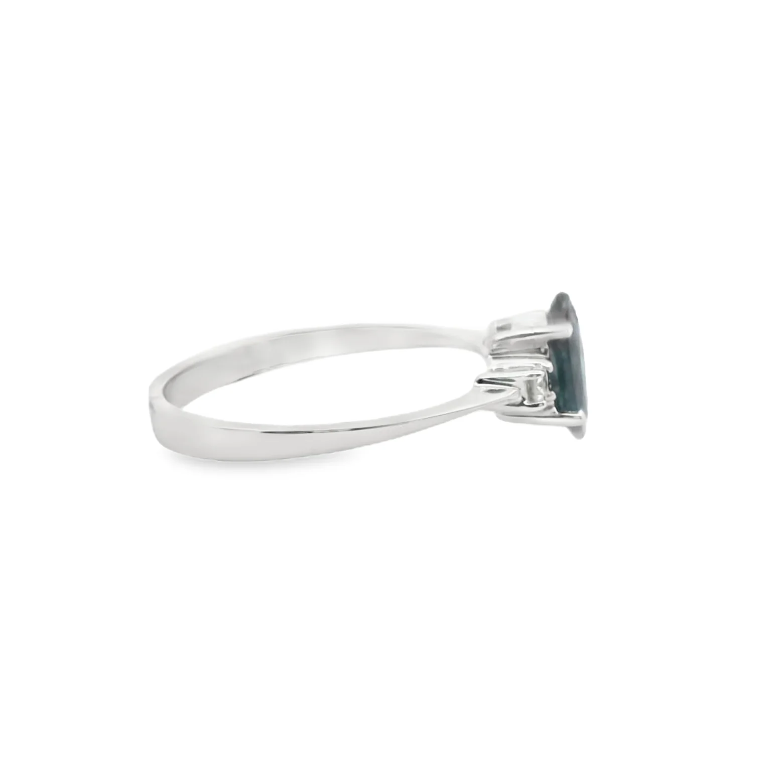 Sapphire and Diamond Three Stone Ring - Image 2