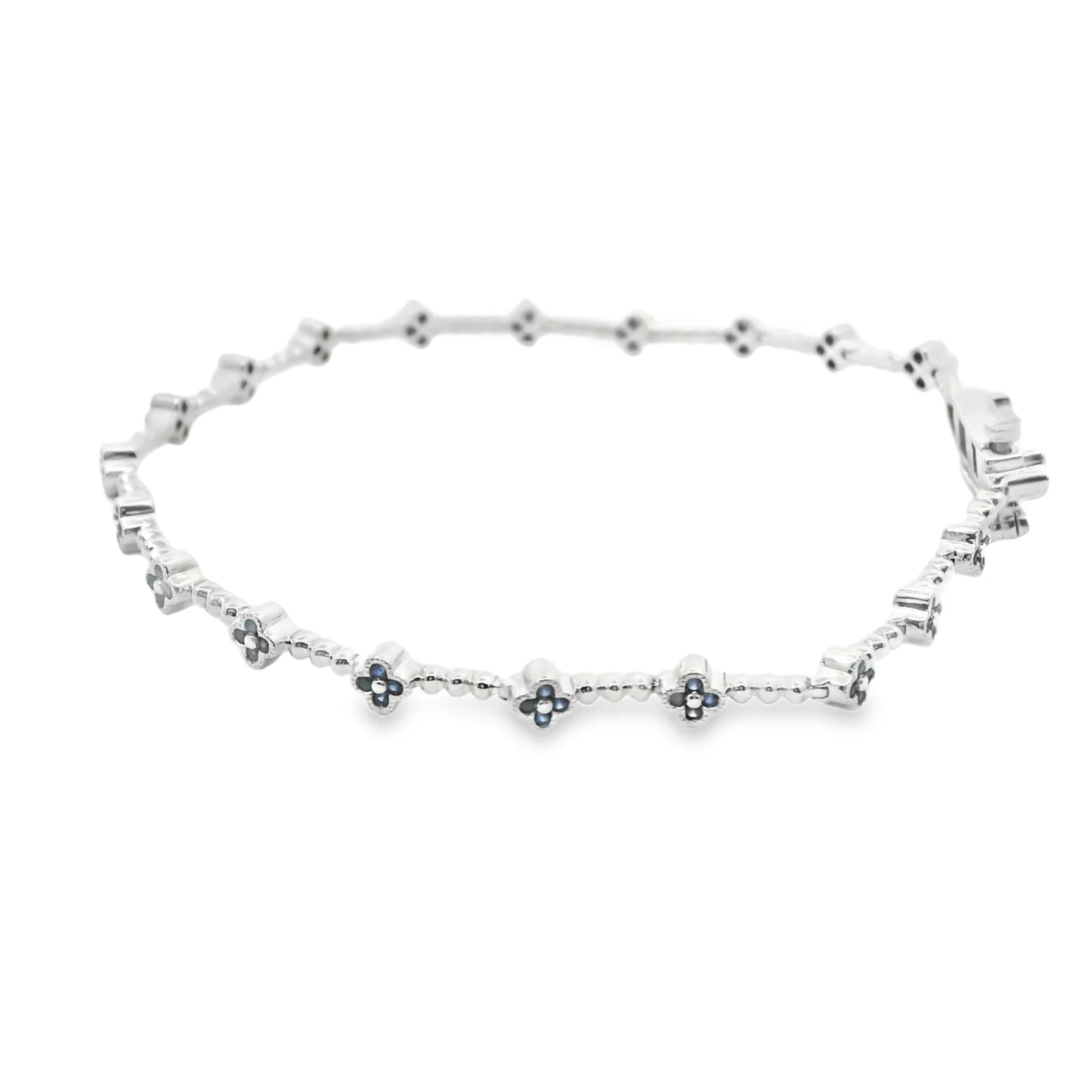 Sapphire Clover Bracelet - Image 2