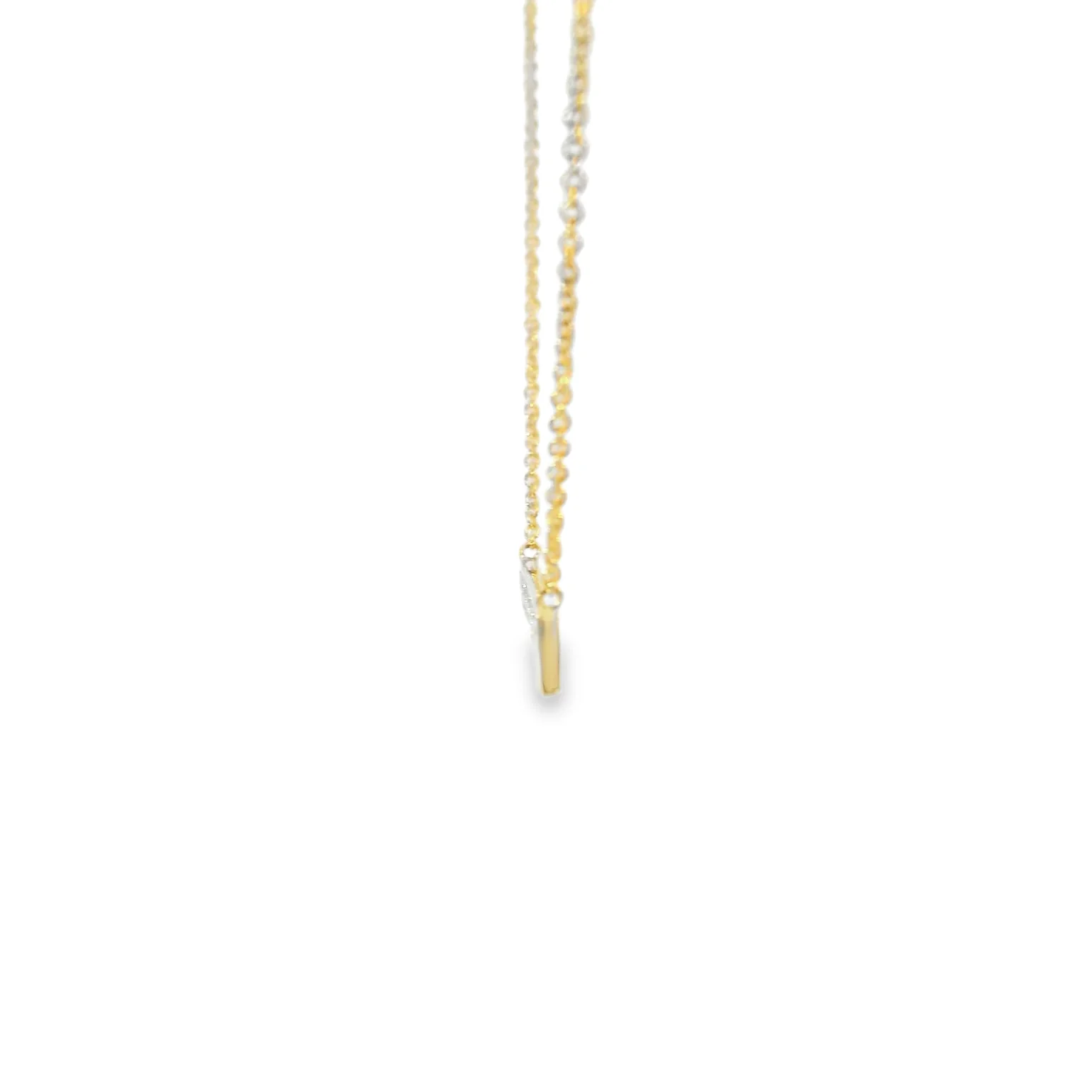 Scatter Diamond Bar Pendant - Image 2