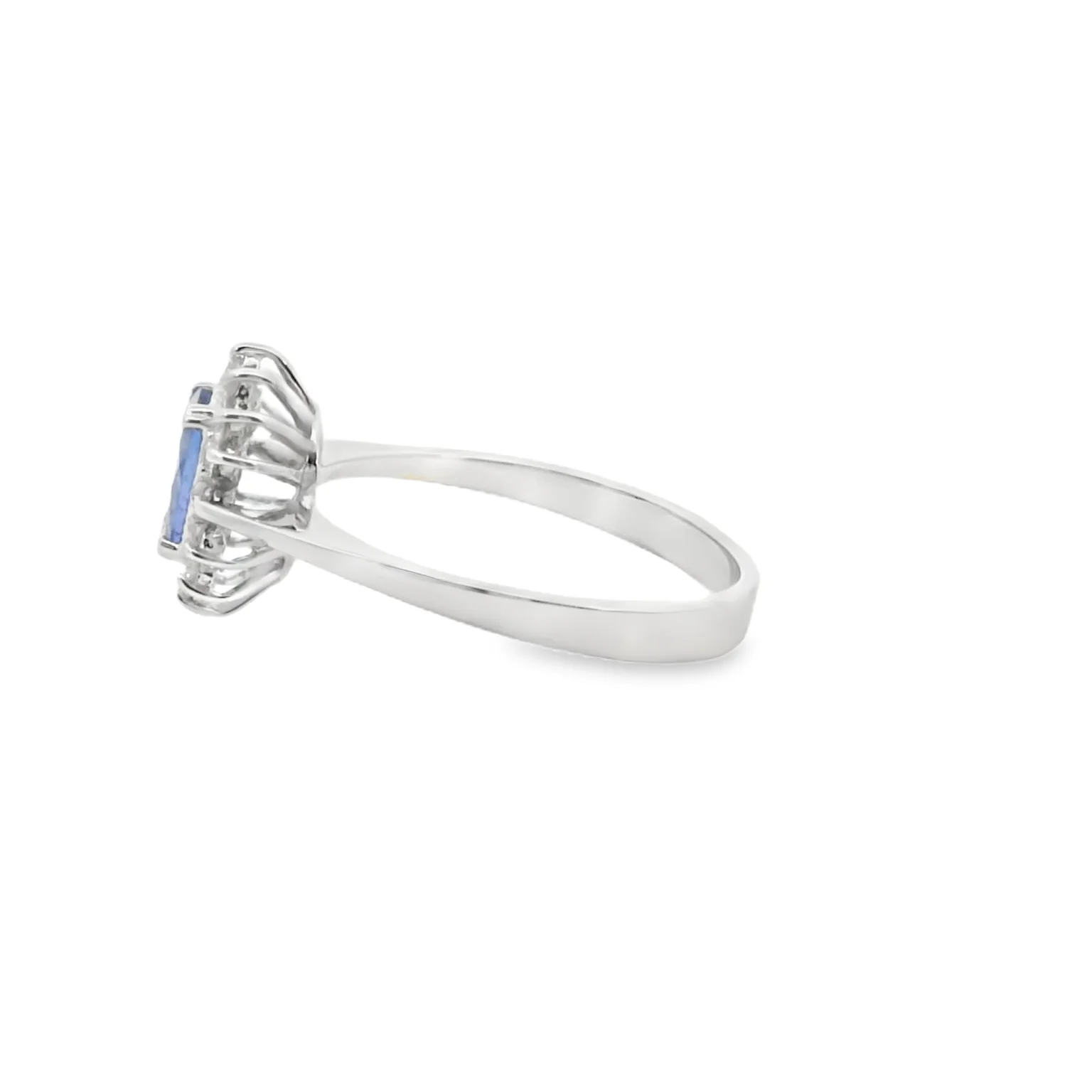 Tanzanite and Diamond Halo Ring - Image 2