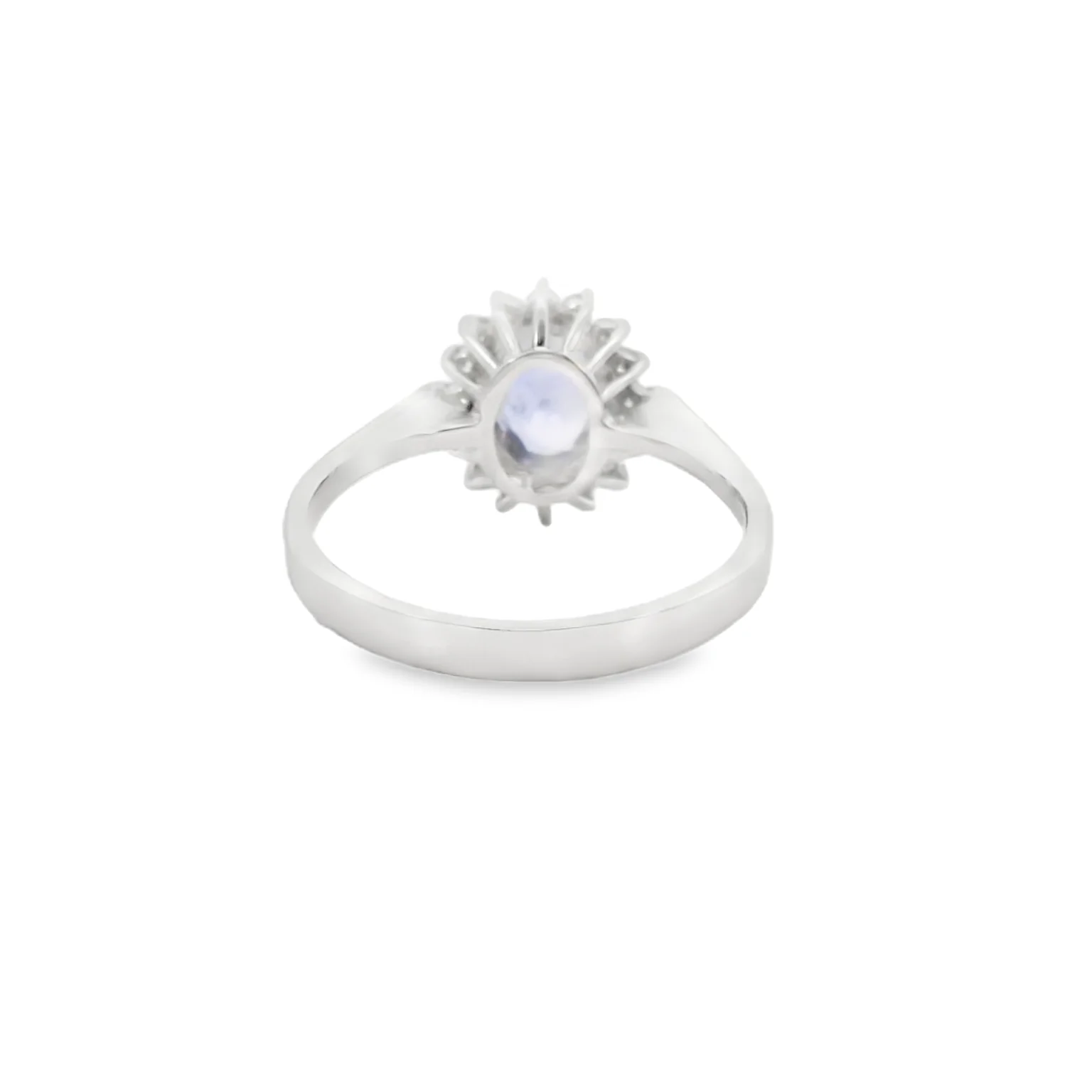 Tanzanite and Diamond Halo Ring - Image 3