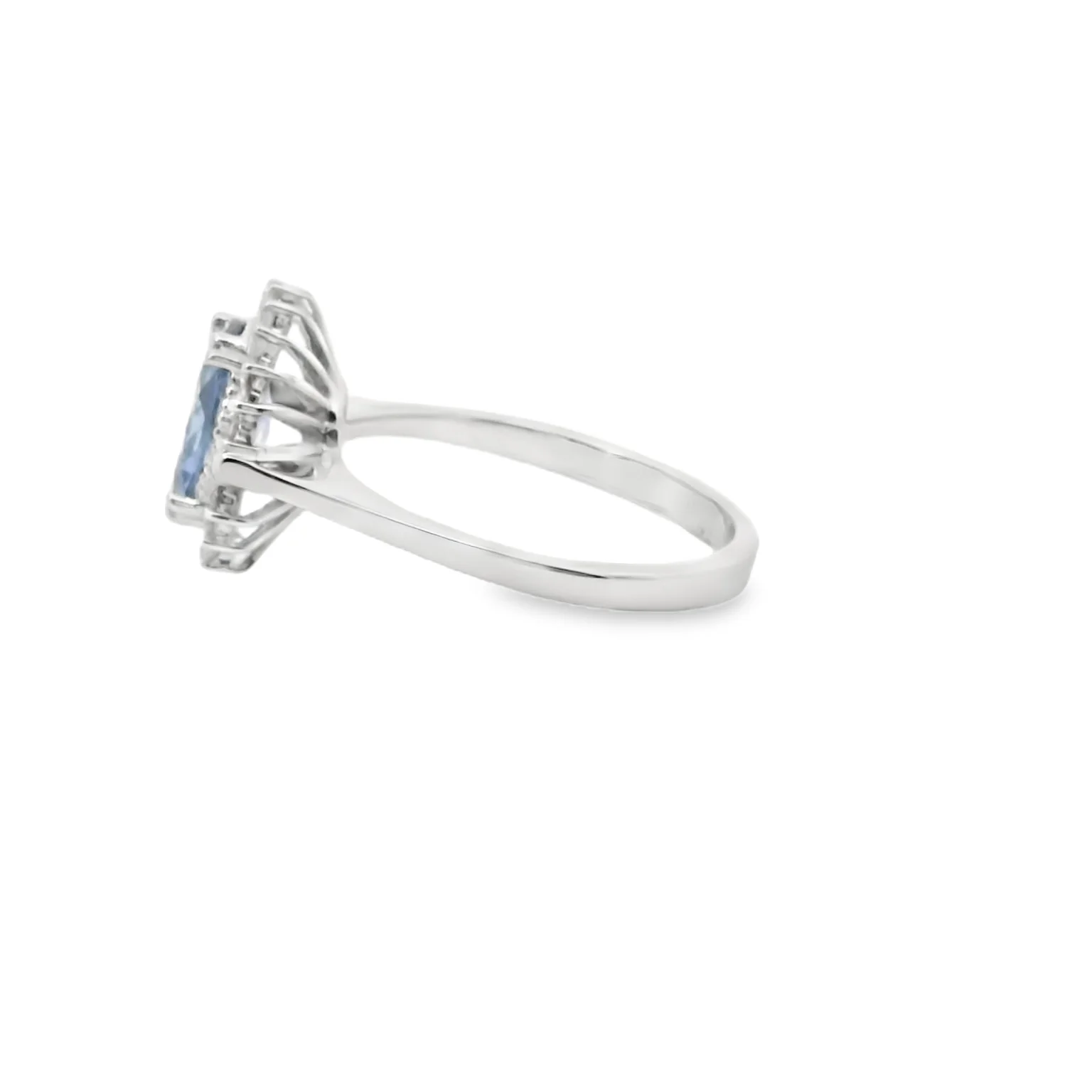 Tanzanite Ring with Diamond Halo - Image 2