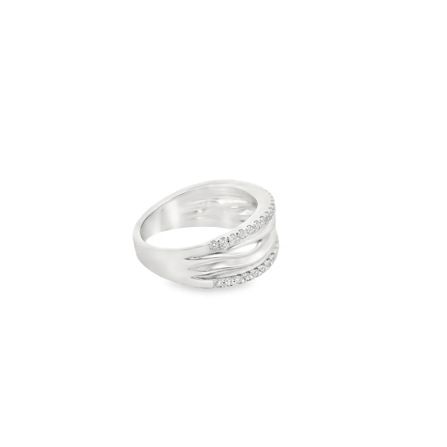 Textured Band with Diamond Accents - Image 4