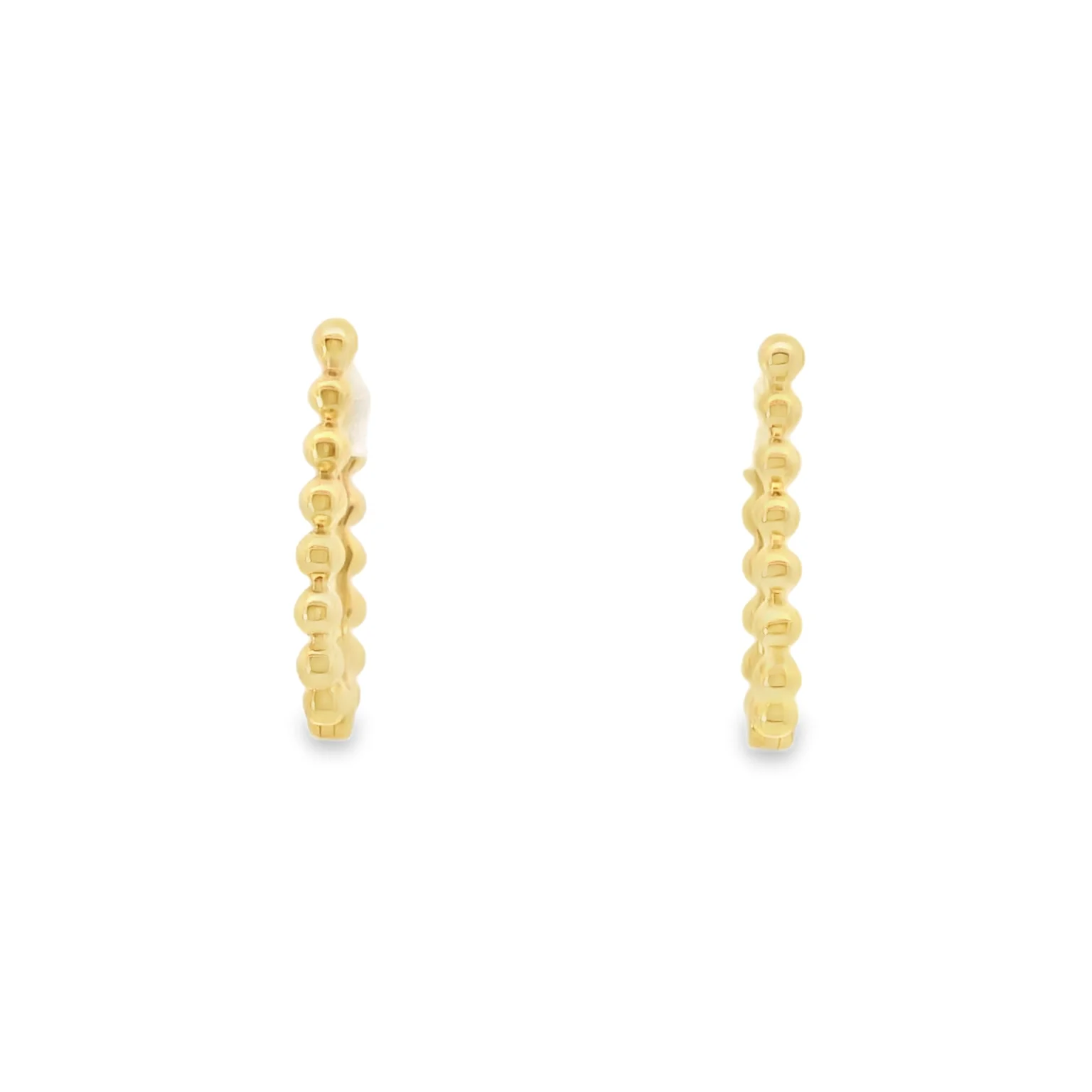 U-Shaped Beaded Huggies - Image 2