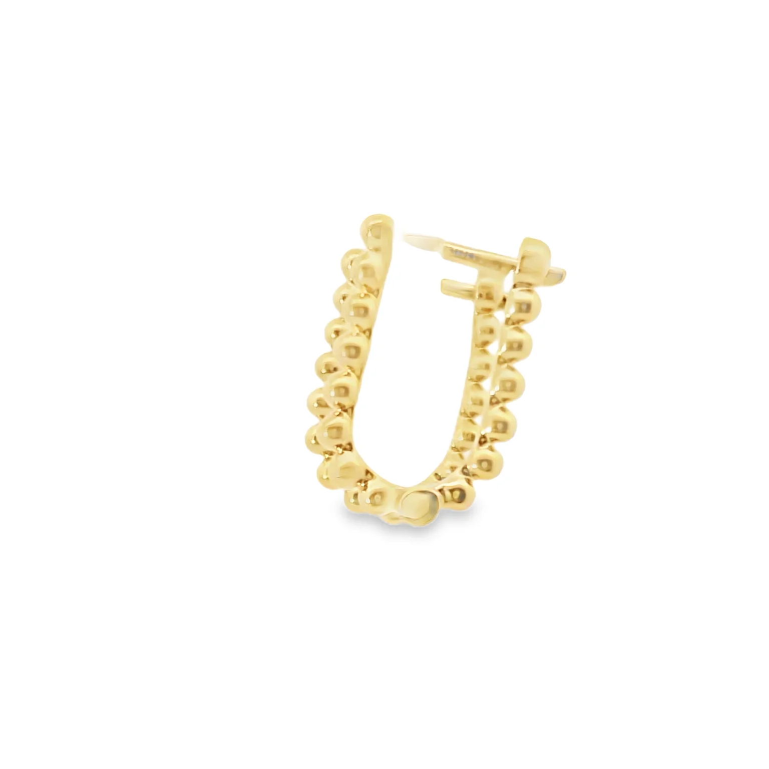 U-Shaped Beaded Huggies - Image 3