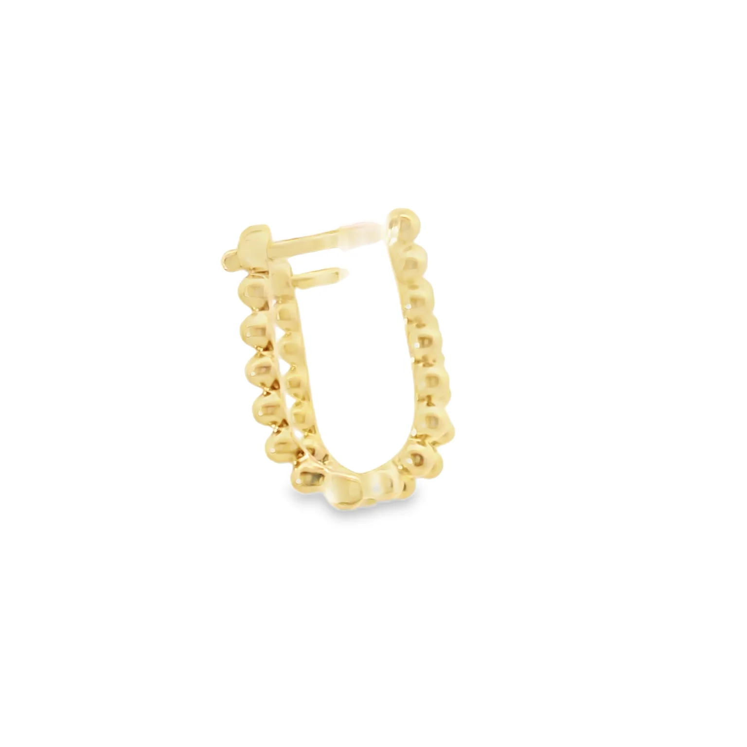 U-Shaped Beaded Huggies - Image 5