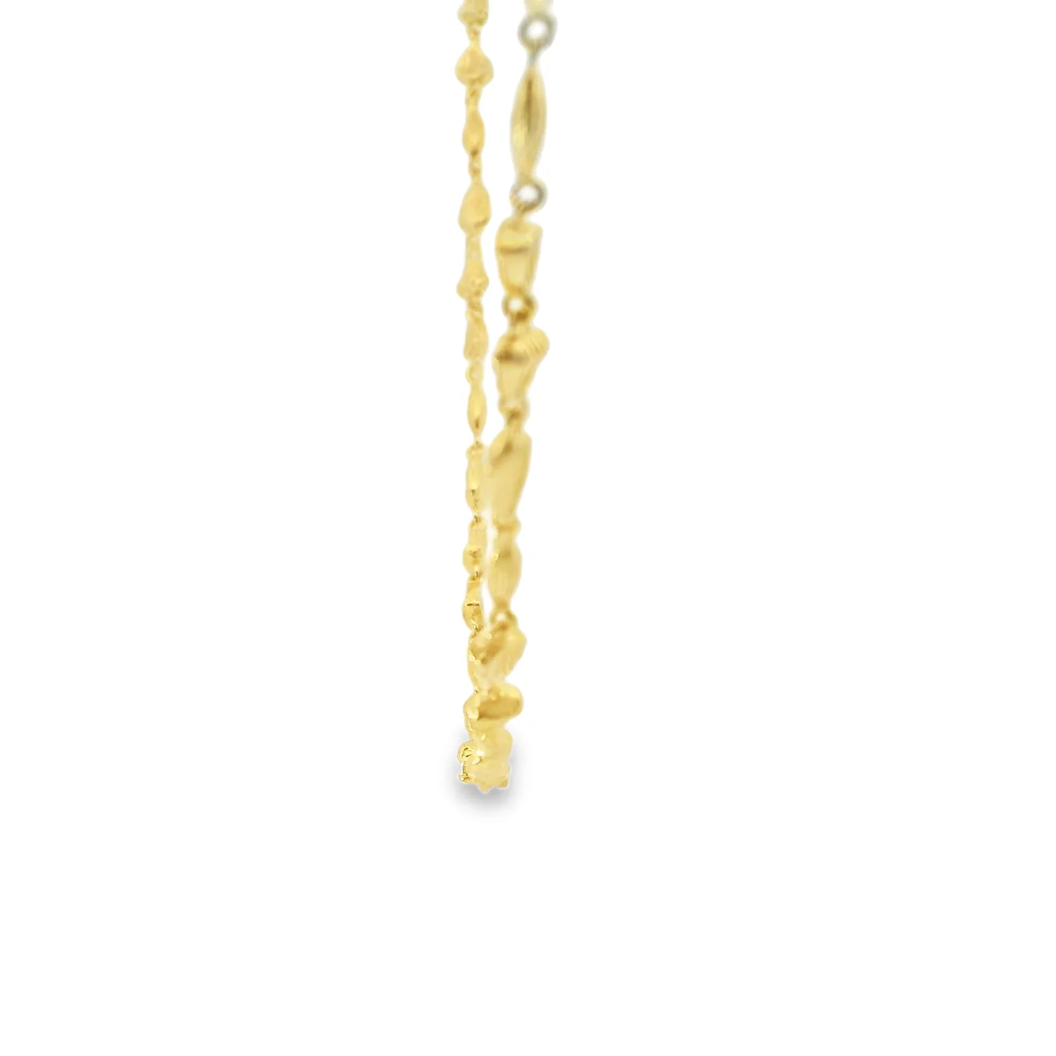 Vermeil Nugget Choker Necklace - Image 2