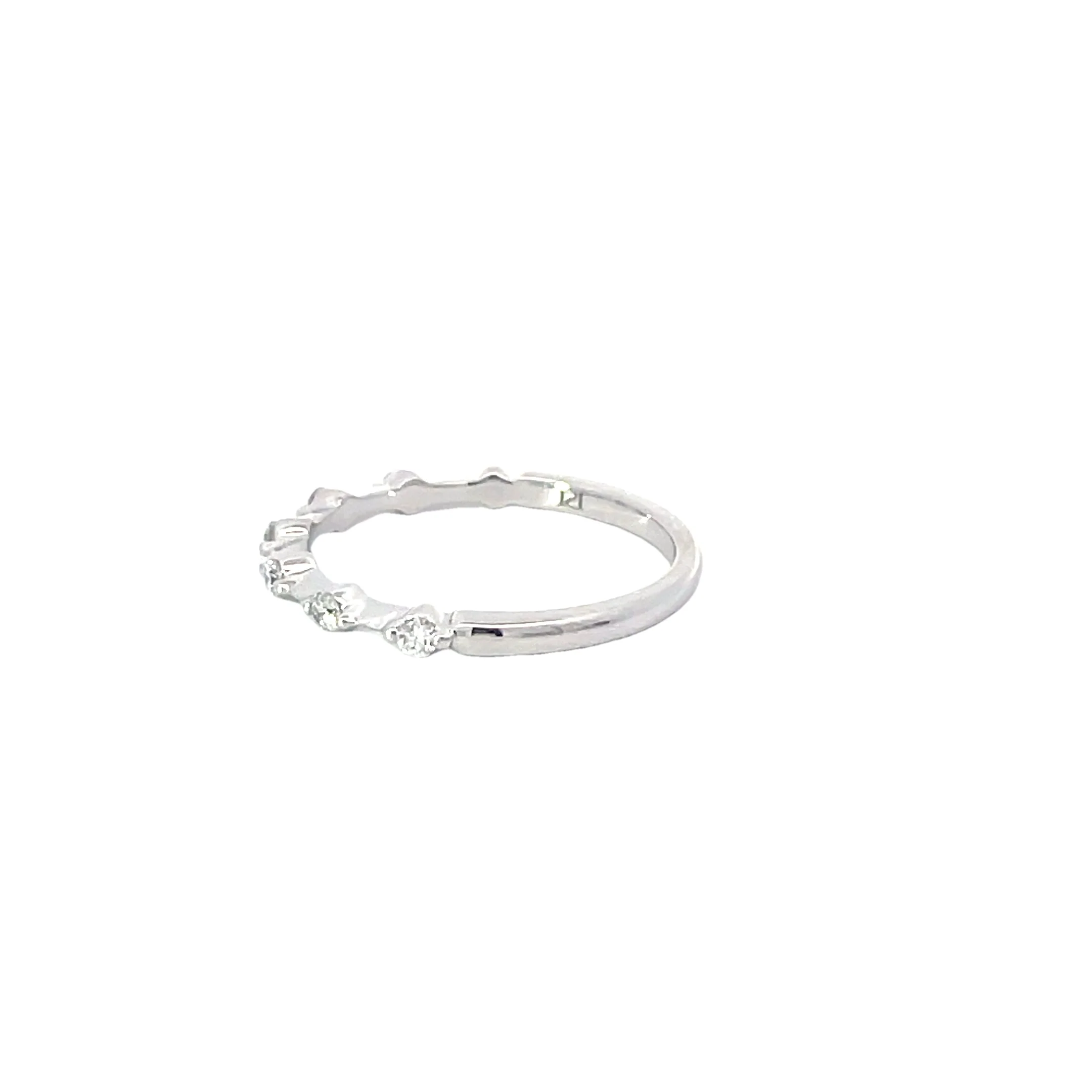 White Gold Diamond Band - Image 2