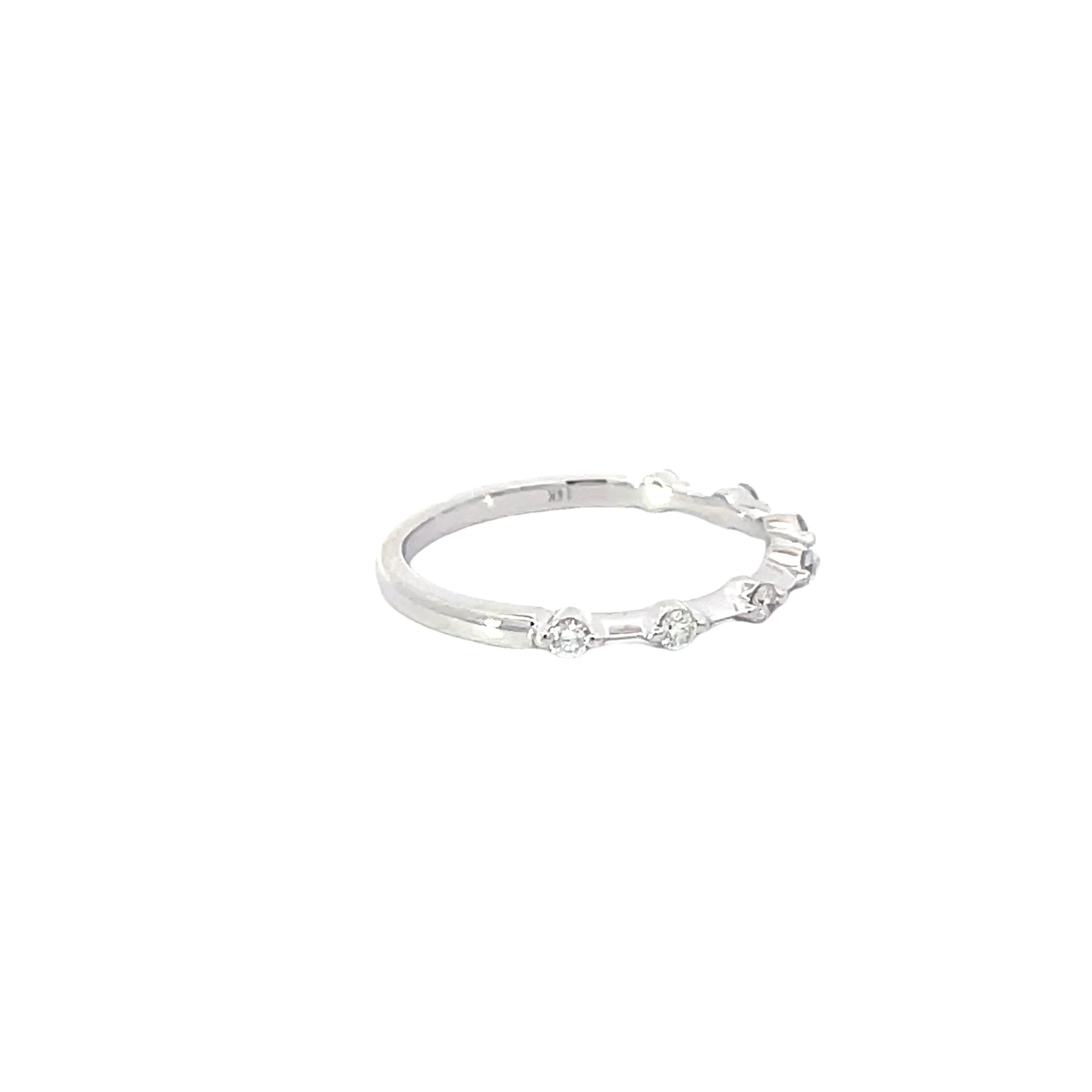 White Gold Diamond Band - Image 4