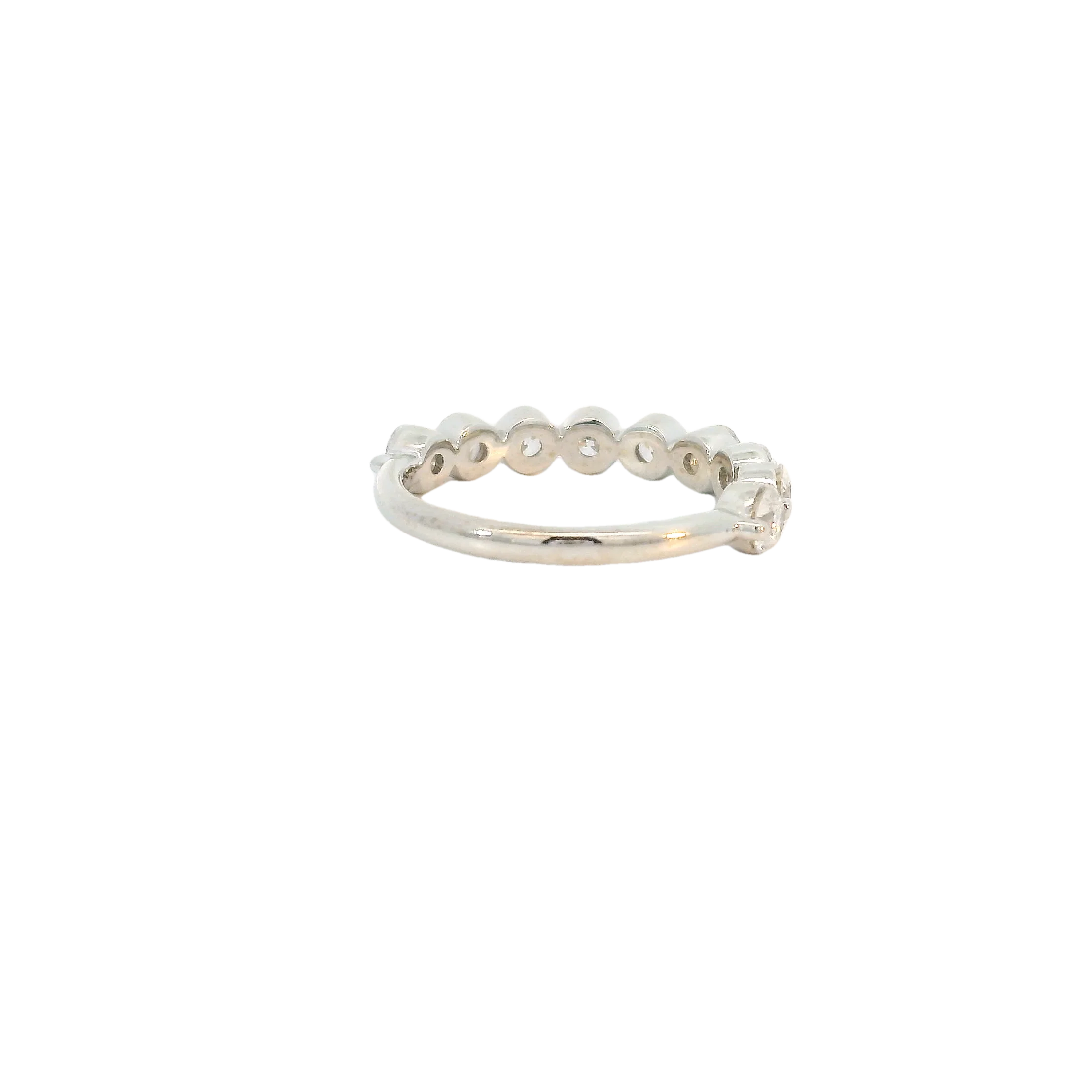 White Gold Diamond Bubble Band - Image 4