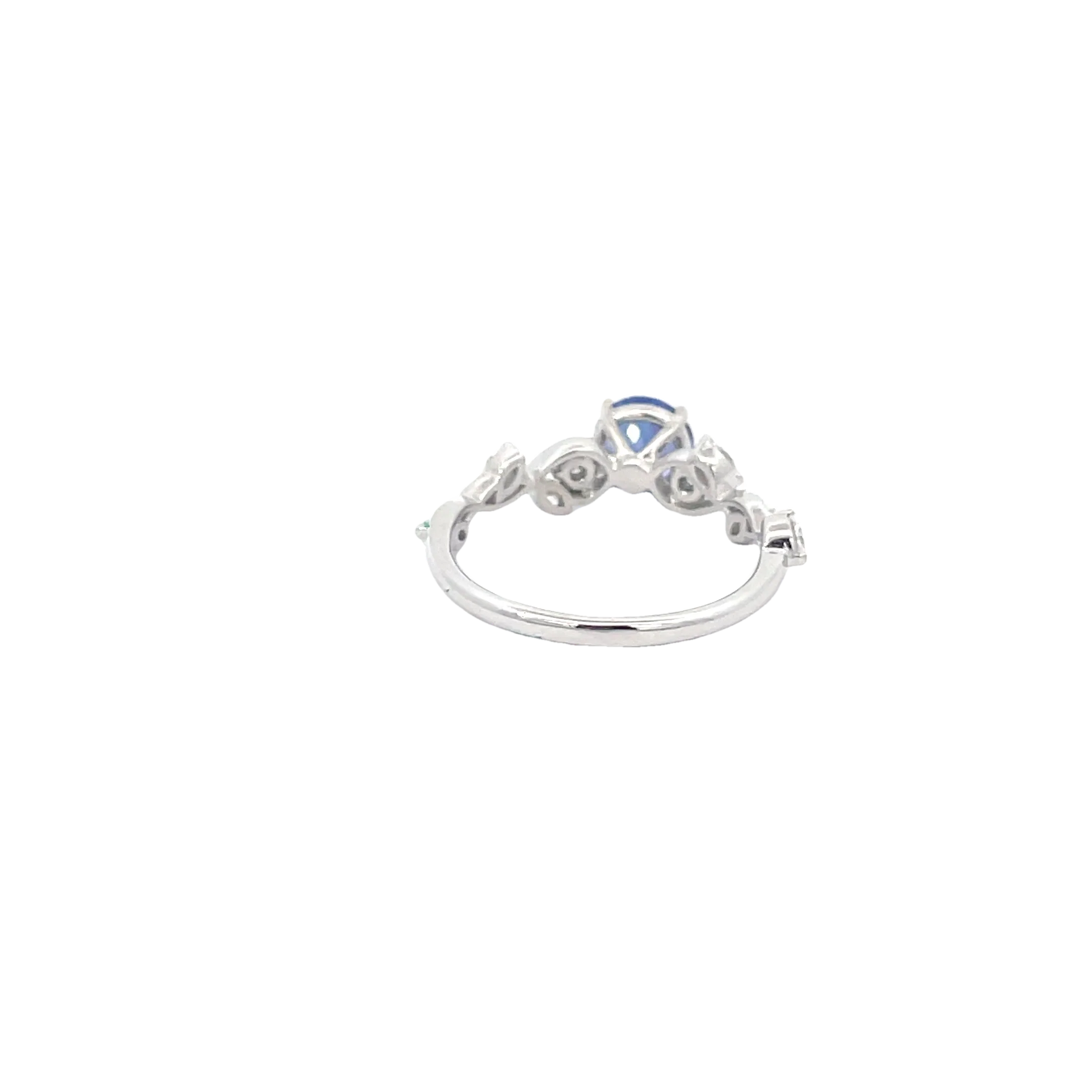 White Gold Diamond Tanzanite Ring - Image 3