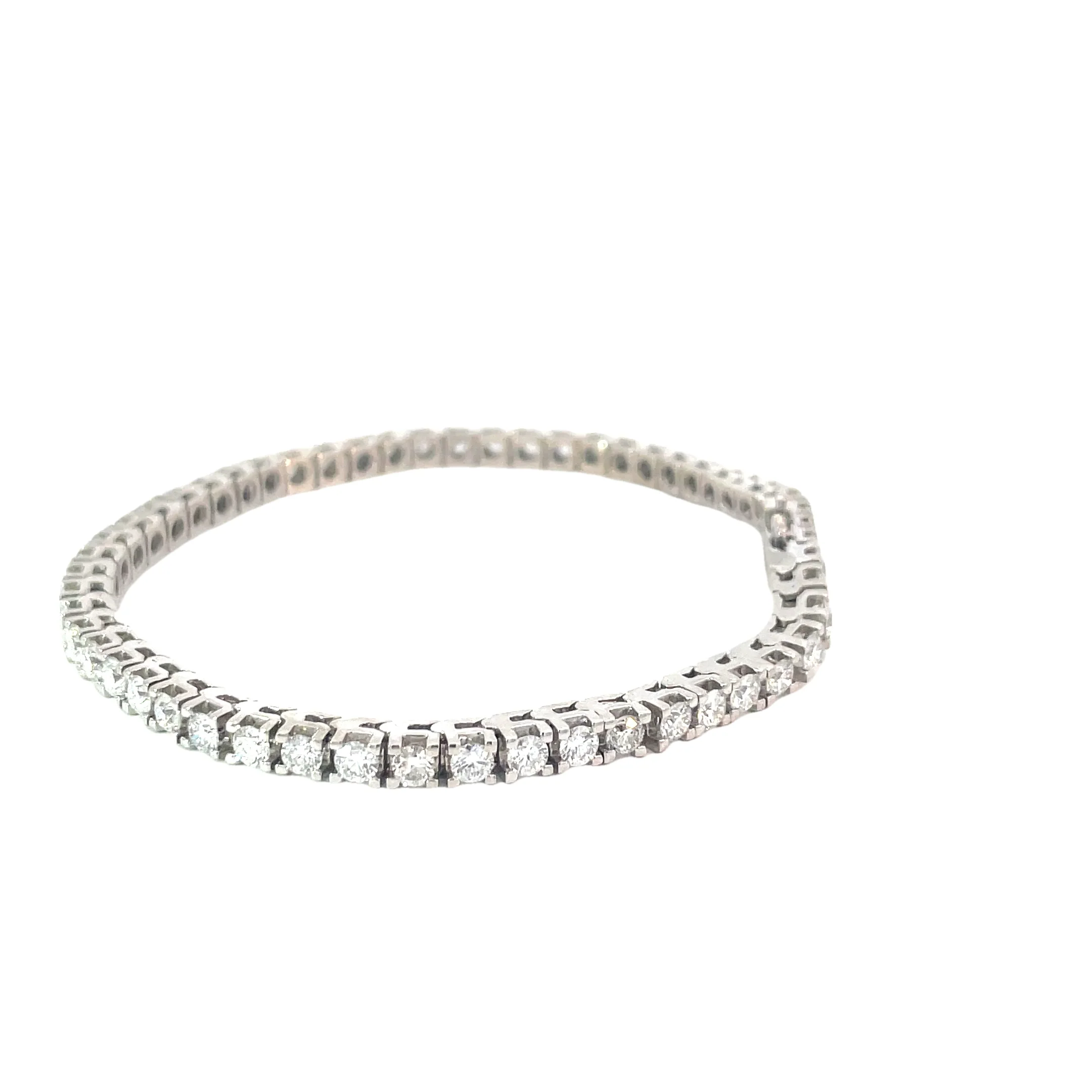 White Gold Diamond Tennis Bracelet - Image 2