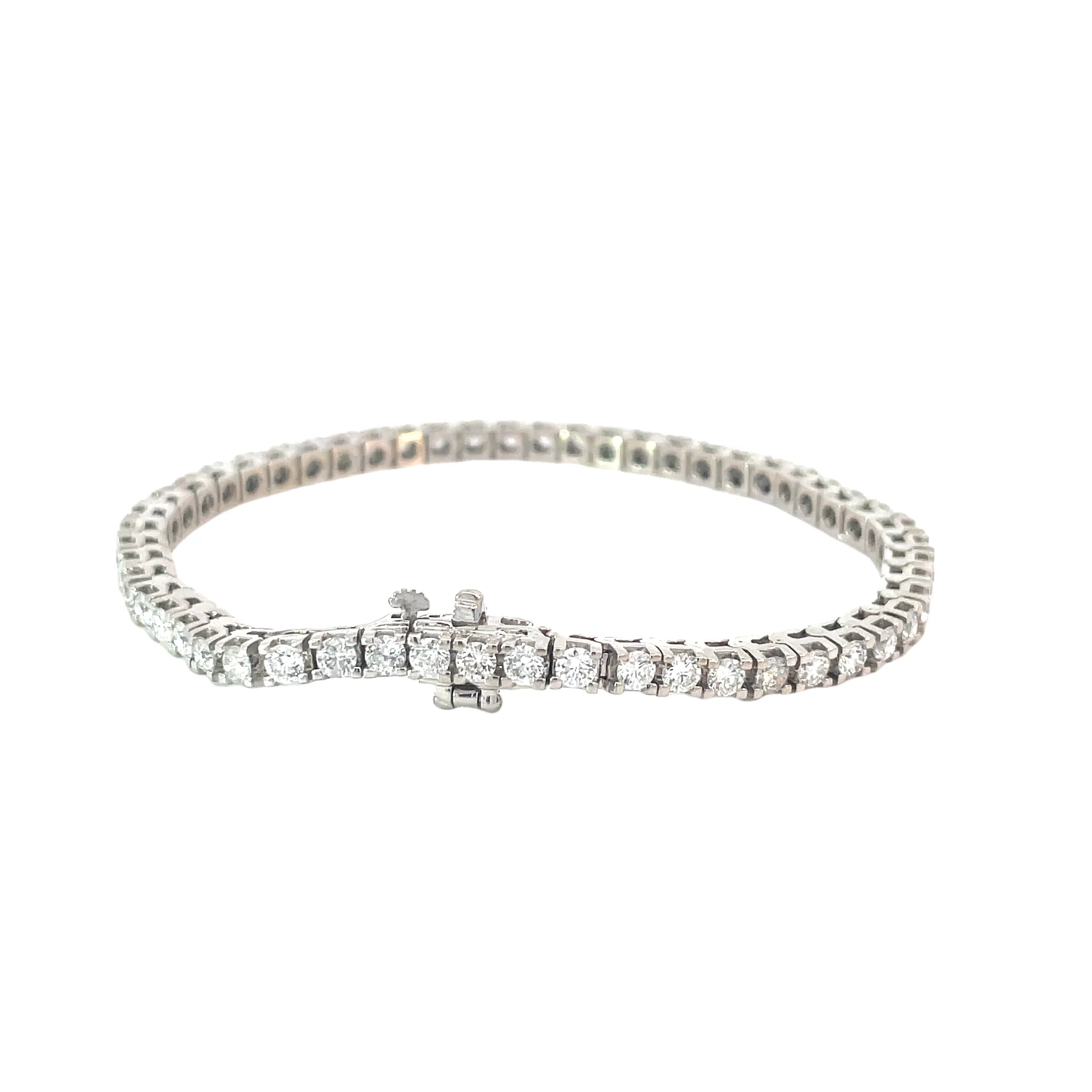 White Gold Diamond Tennis Bracelet - Image 3