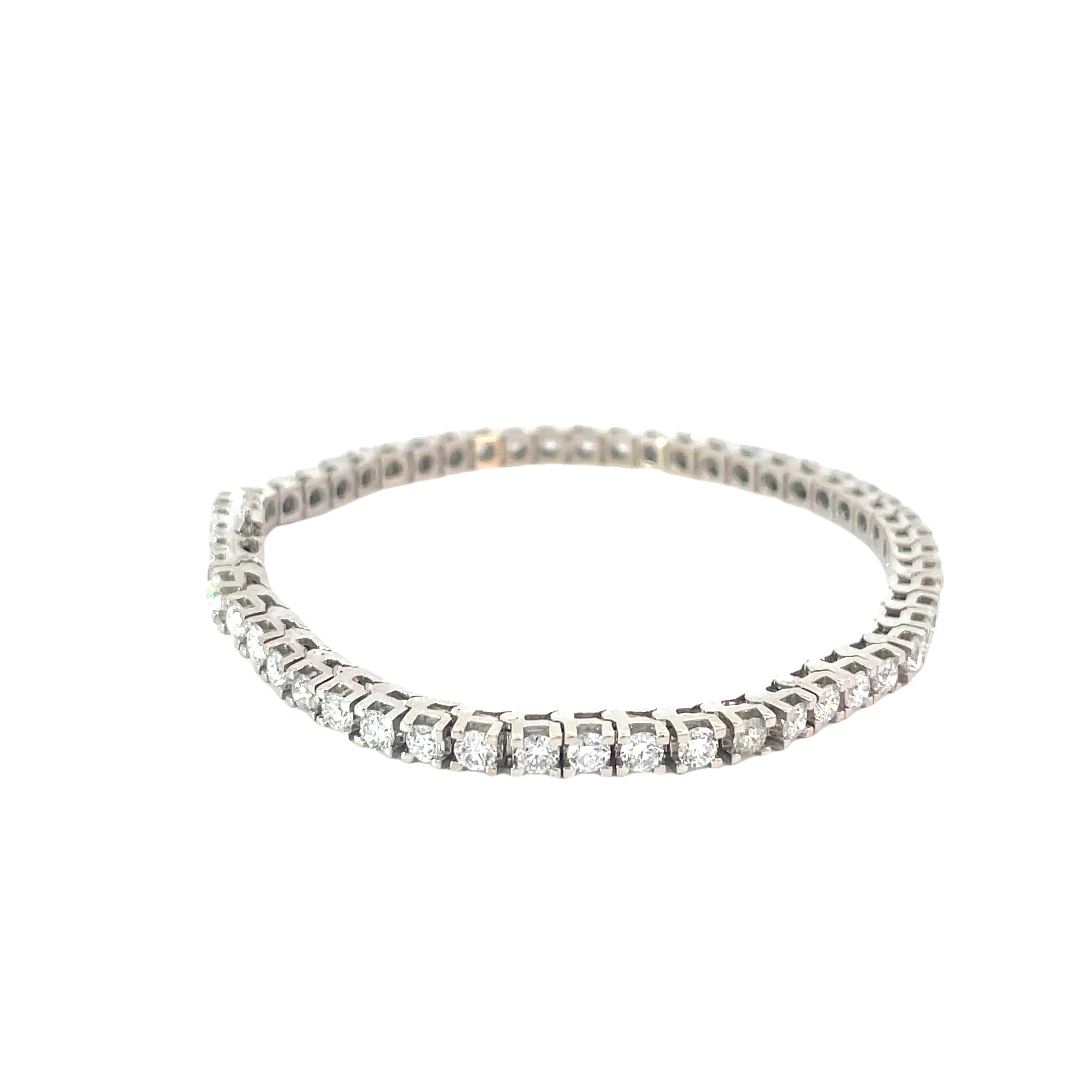 White Gold Diamond Tennis Bracelet - Image 4