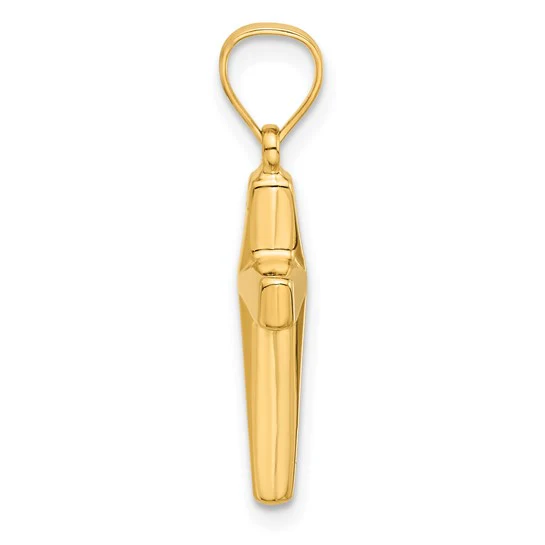 Yellow Gold Cross Pendant - Image 2
