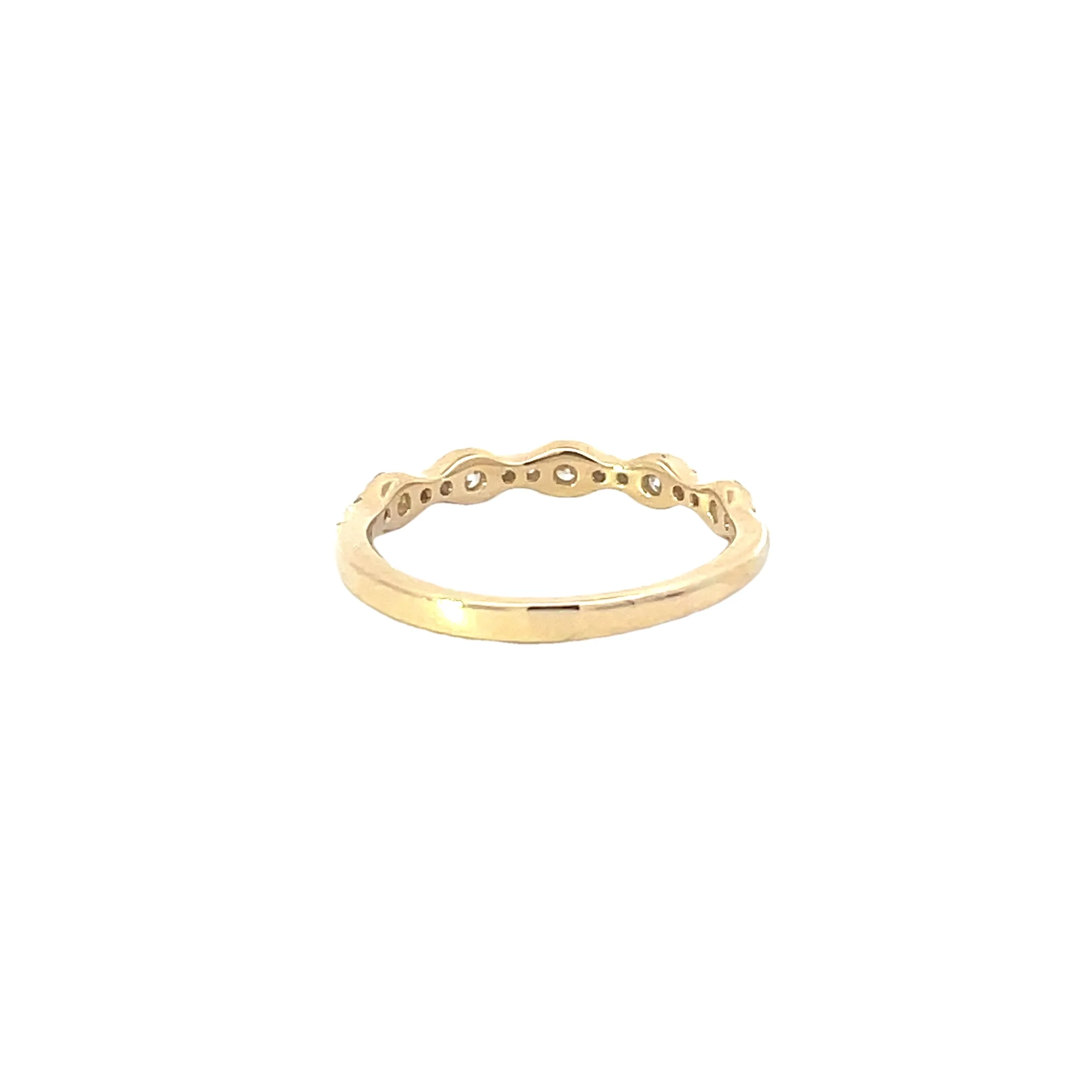 Yellow Gold Diamond Band - Image 3