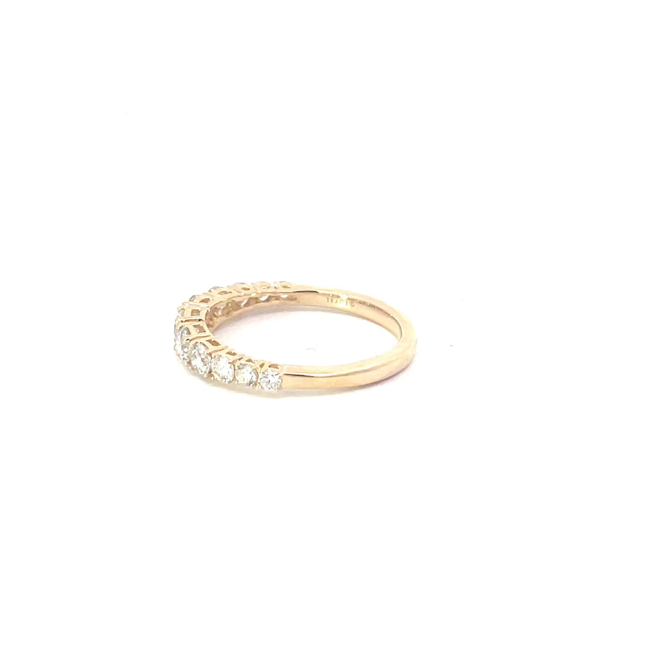 Yellow Gold Diamond Band - Image 2