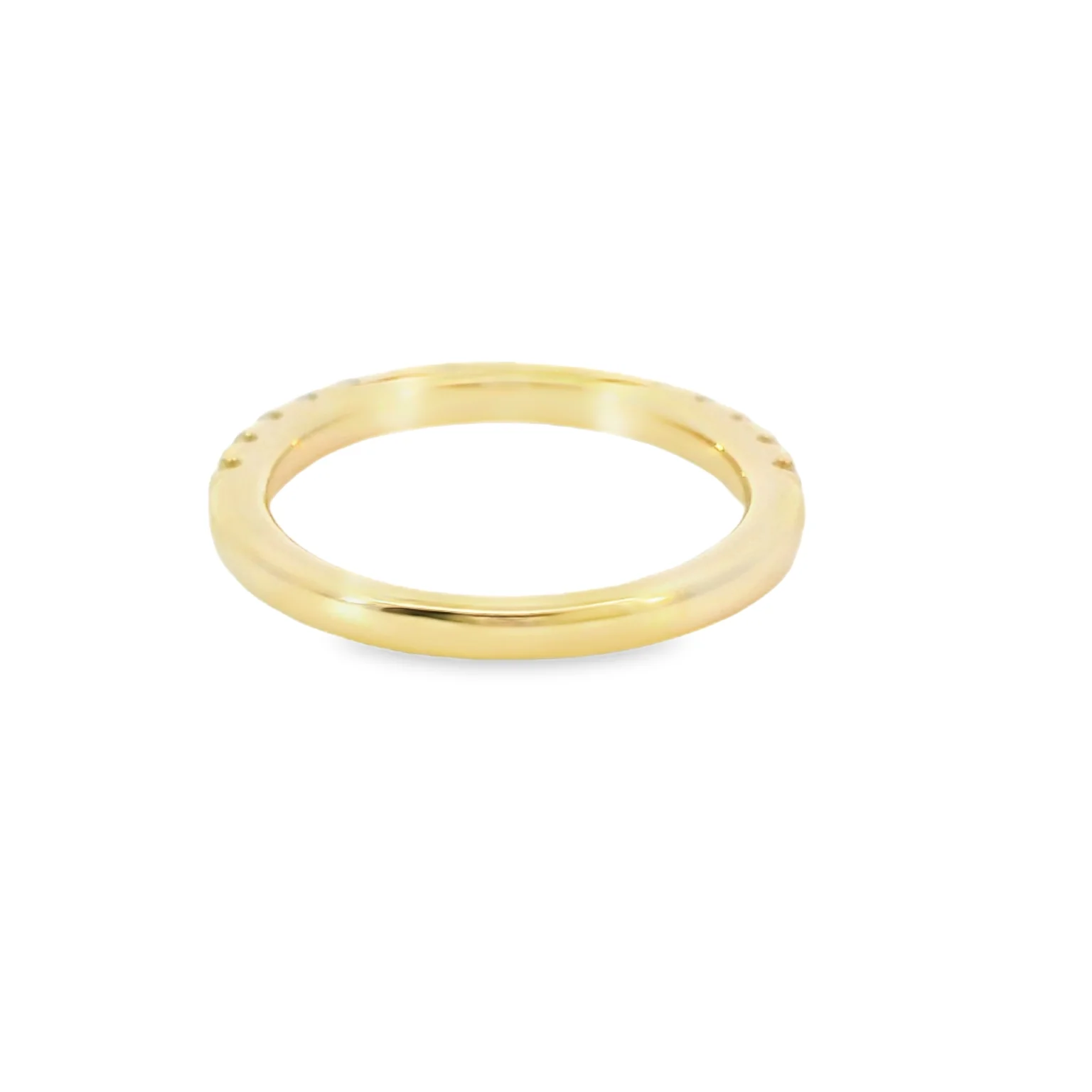 Yellow Gold Diamond Band - Image 3