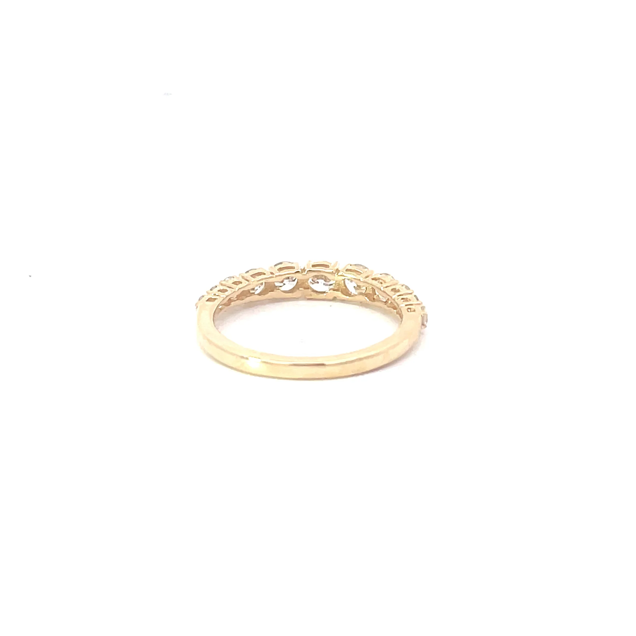 Yellow Gold Diamond Band - Image 3