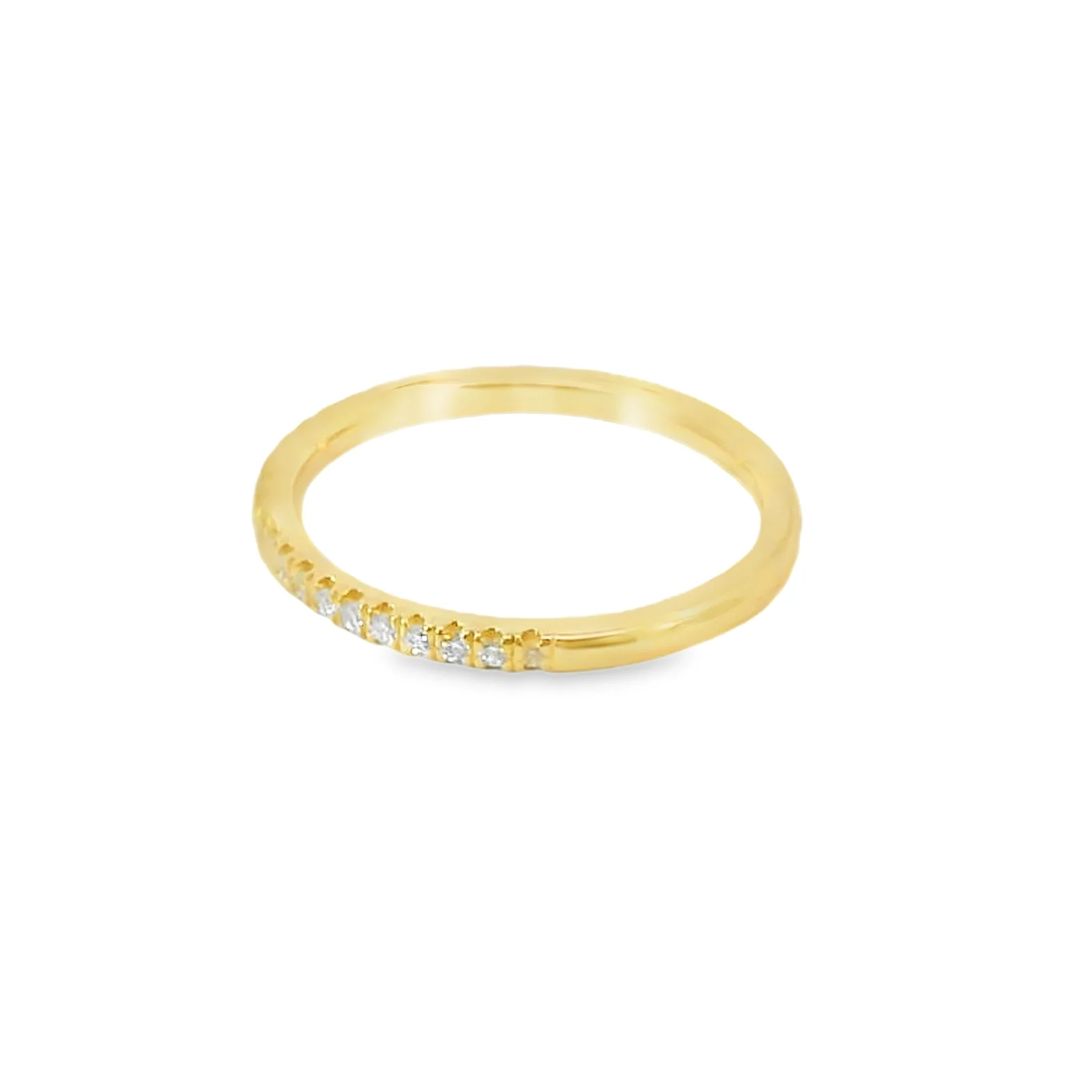 Yellow Gold Lab Grown Diamond Band - Image 2