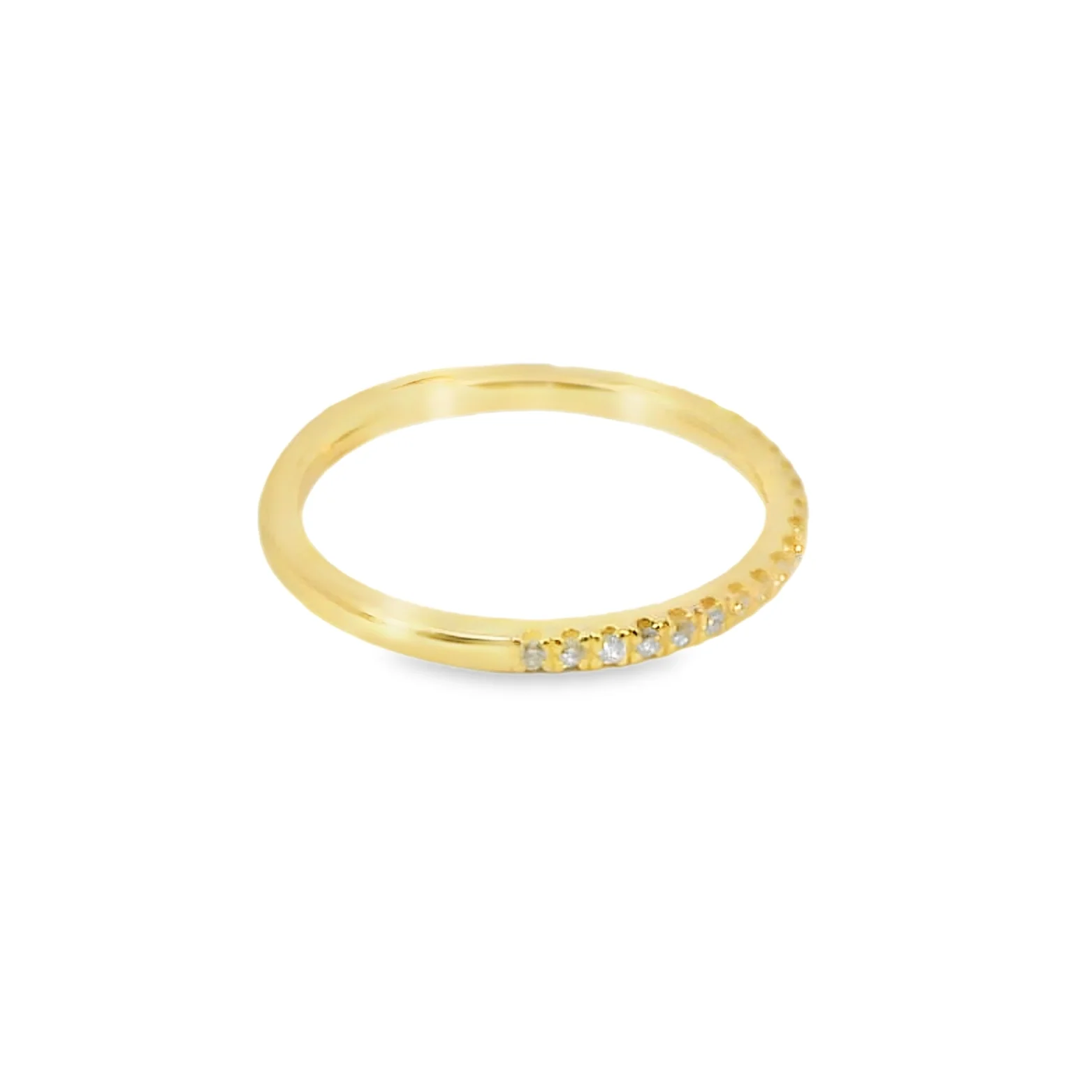 Yellow Gold Lab Grown Diamond Band - Image 4