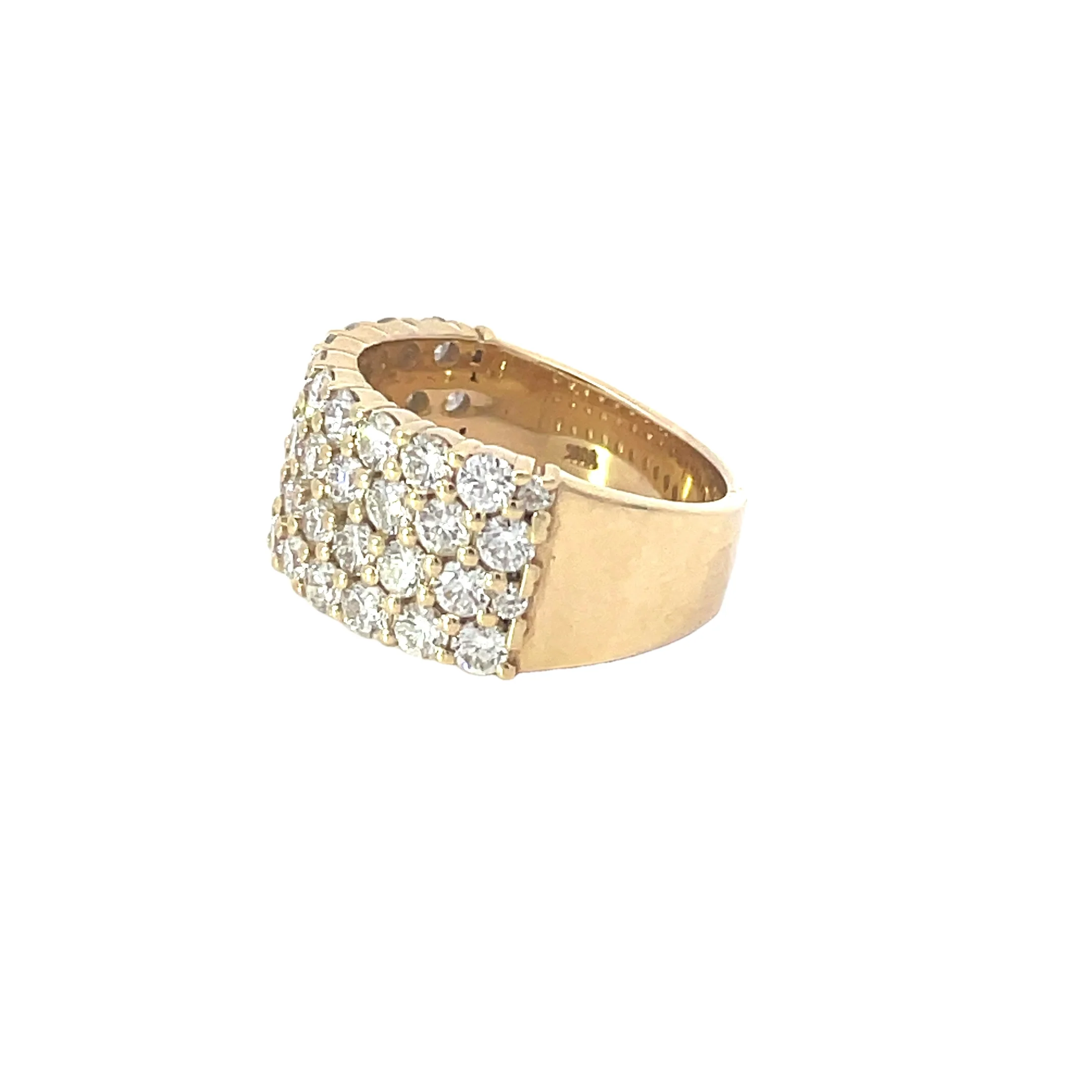 Yellow Gold Multi Band Diamond Ring - Image 2