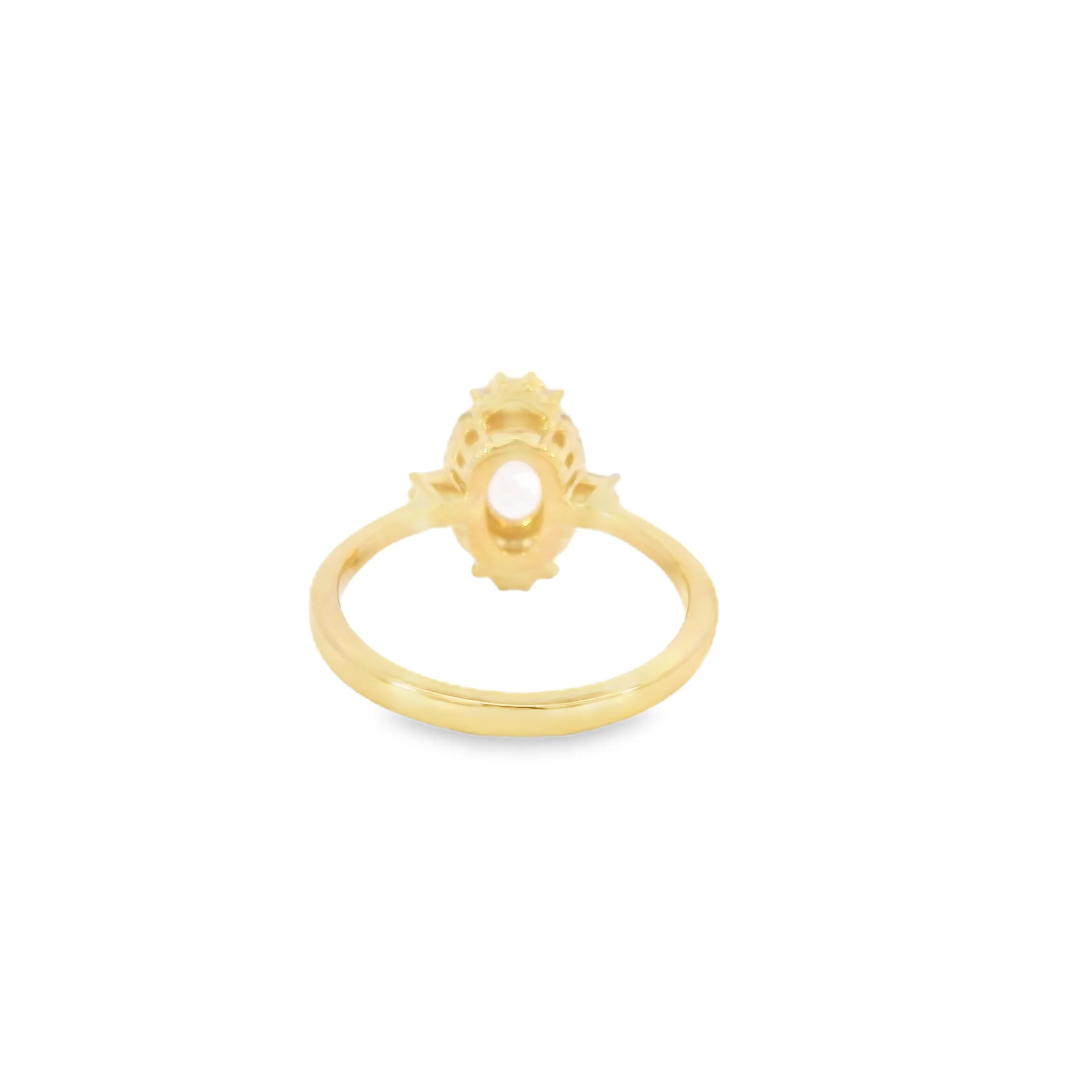 Yellow Gold Quartz Amethyst Ring - Image 3