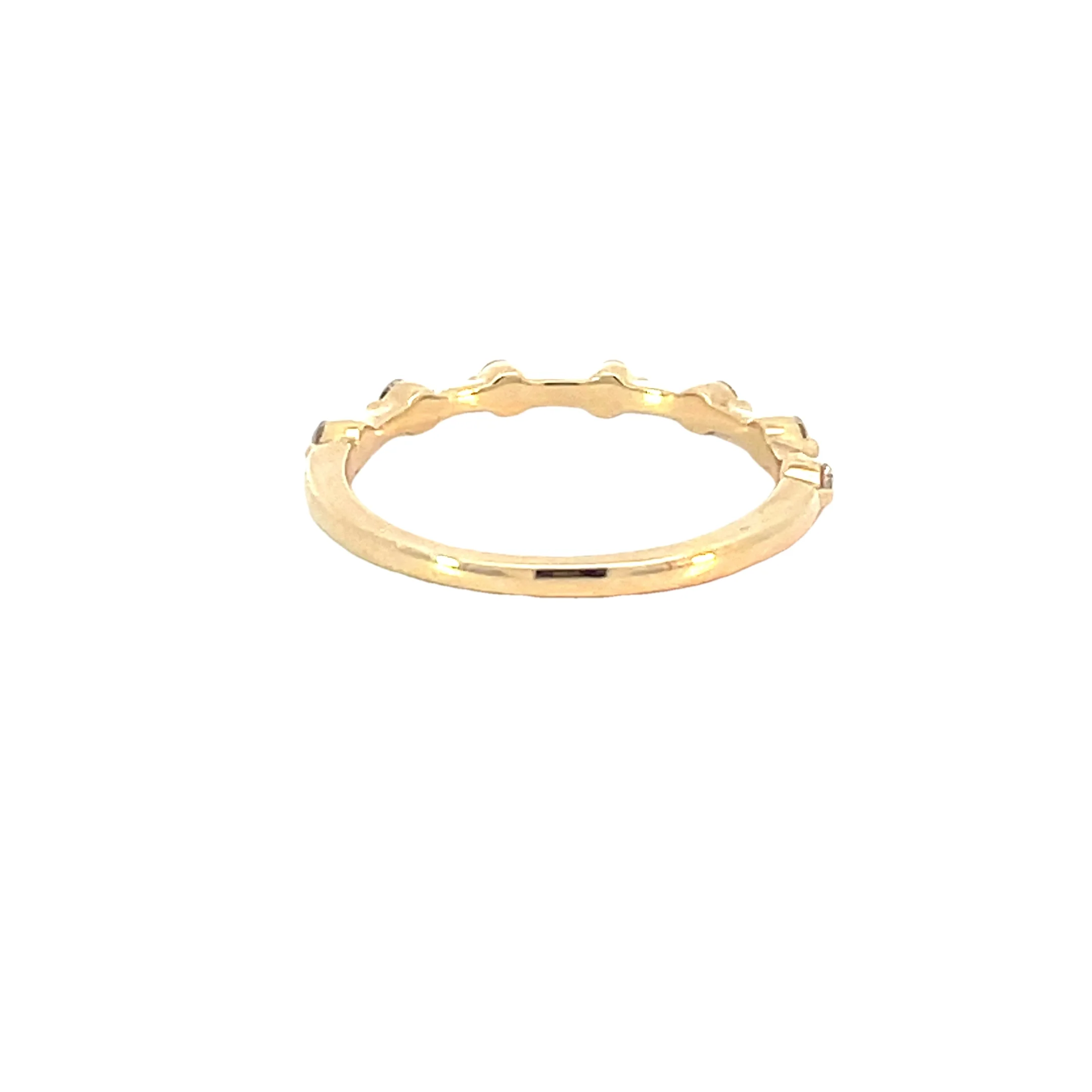 Yellow Gold Diamond Band - Image 3